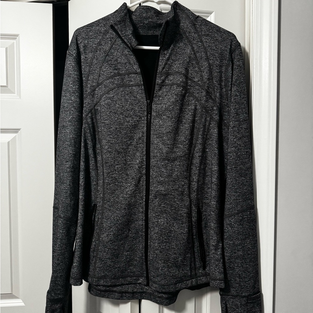 lululemon athletica Heathered Charcoal Full-Zip track jacket